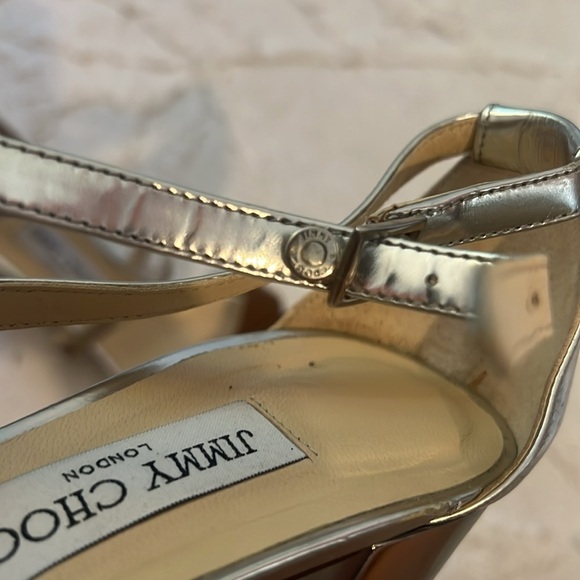 Jimmy Choo silver Heeled Sandals - Size 40 (9) - Picture 10 of 10